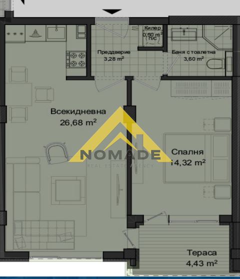 С Акт 14. Двустаен в Гагарин — снимка 4 (Гагарин, Пловдив)