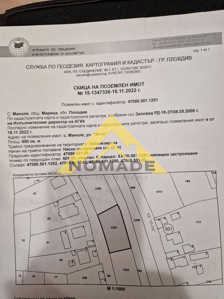 Парцел, с.Маноле