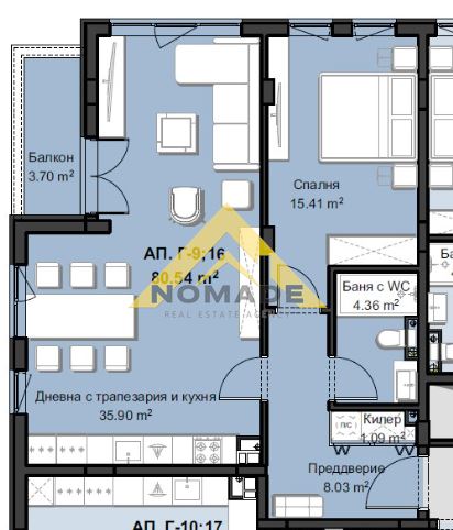 Двустаен в Смирненски с Акт 14 — снимка 6 (Христо Смирненски, Пловдив)