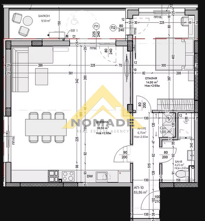 Двустаен апартамент в кв. Остромила. С Акт 14 — снимка 4 (Остромила, Пловдив)